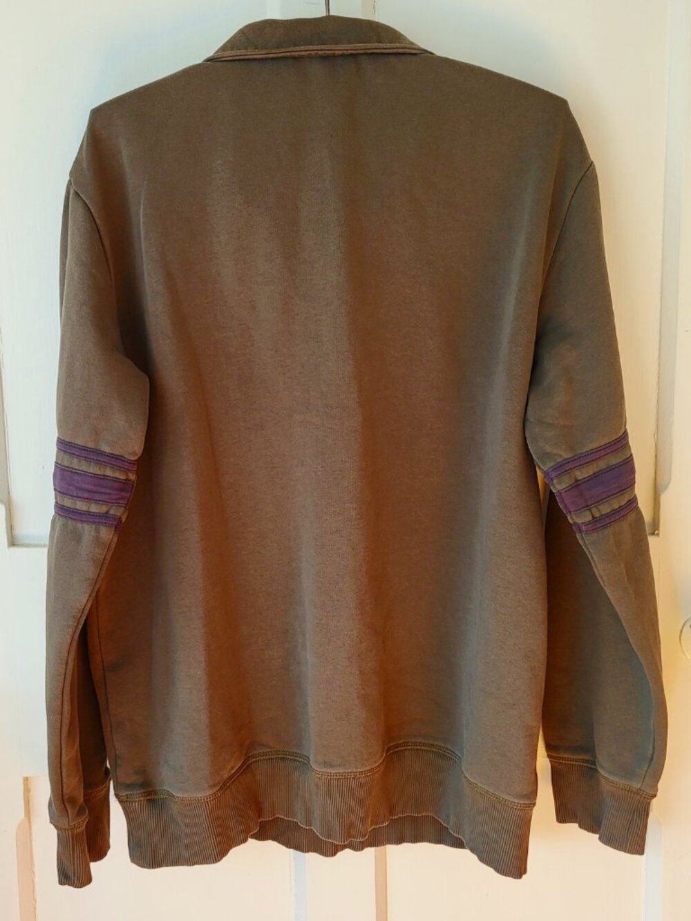 Harley Davidson Moto Co. Zip Sweatshirt Men’s Medium Army Green Y2K - Picture 2 of 11